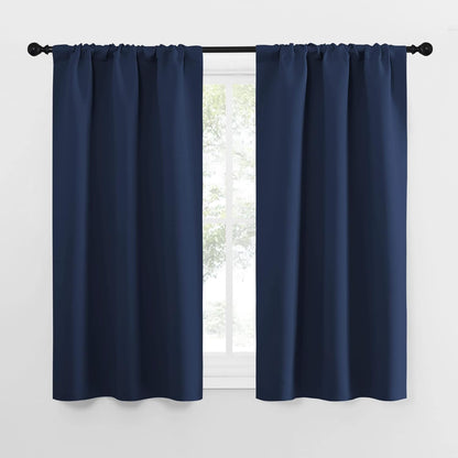 29" 50" 2 NICETOWN Kitchen Curtains, Short Blackout Curtains & Drapes, Thermal Insulated Blackout Curtain Panels