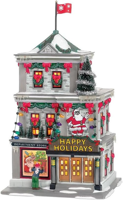 Department 56 A Christmas Story Village - Happy Holiday Lit Building | 9.45 Inch Decor