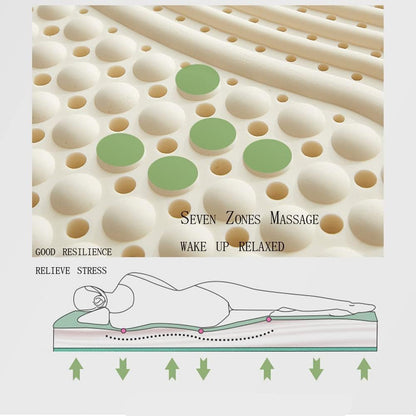 BIRJXVTO Natural Latex Mattress Topper, Firm Premium Latex, Medium Firmness Help Relief Shoulder & Back Pain,4in,120x190cm(47x75in)
