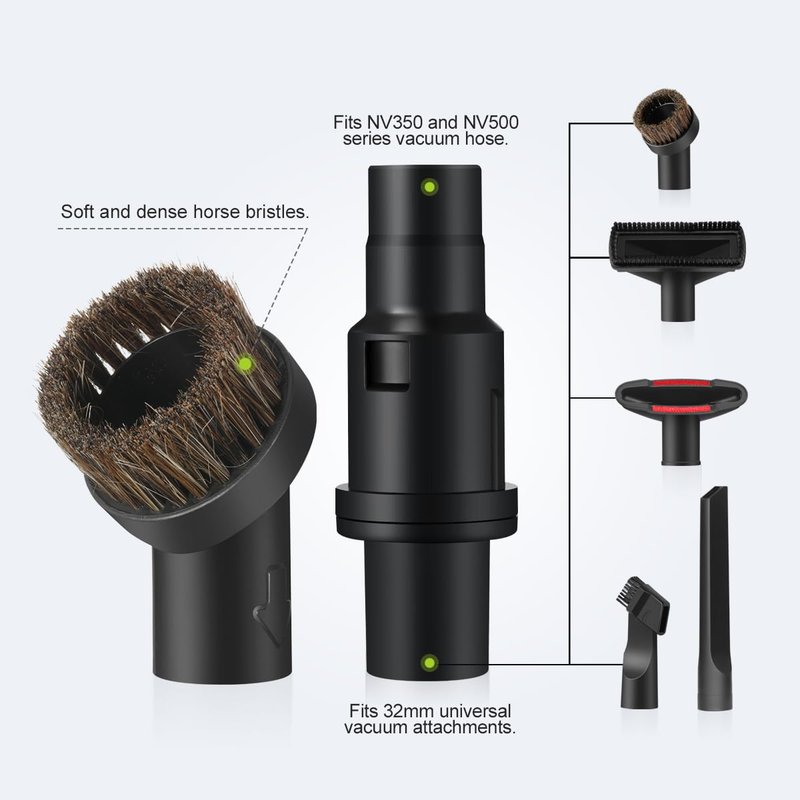 LANMU Vacuum Attachments Compatible with Shark Navigator NV350 NV351 NV352 NV356E and Rotator NV500 NV501 Series Lift-Away Upright Vacuum, Crevice Tool Vacuum Accessories & Brushes