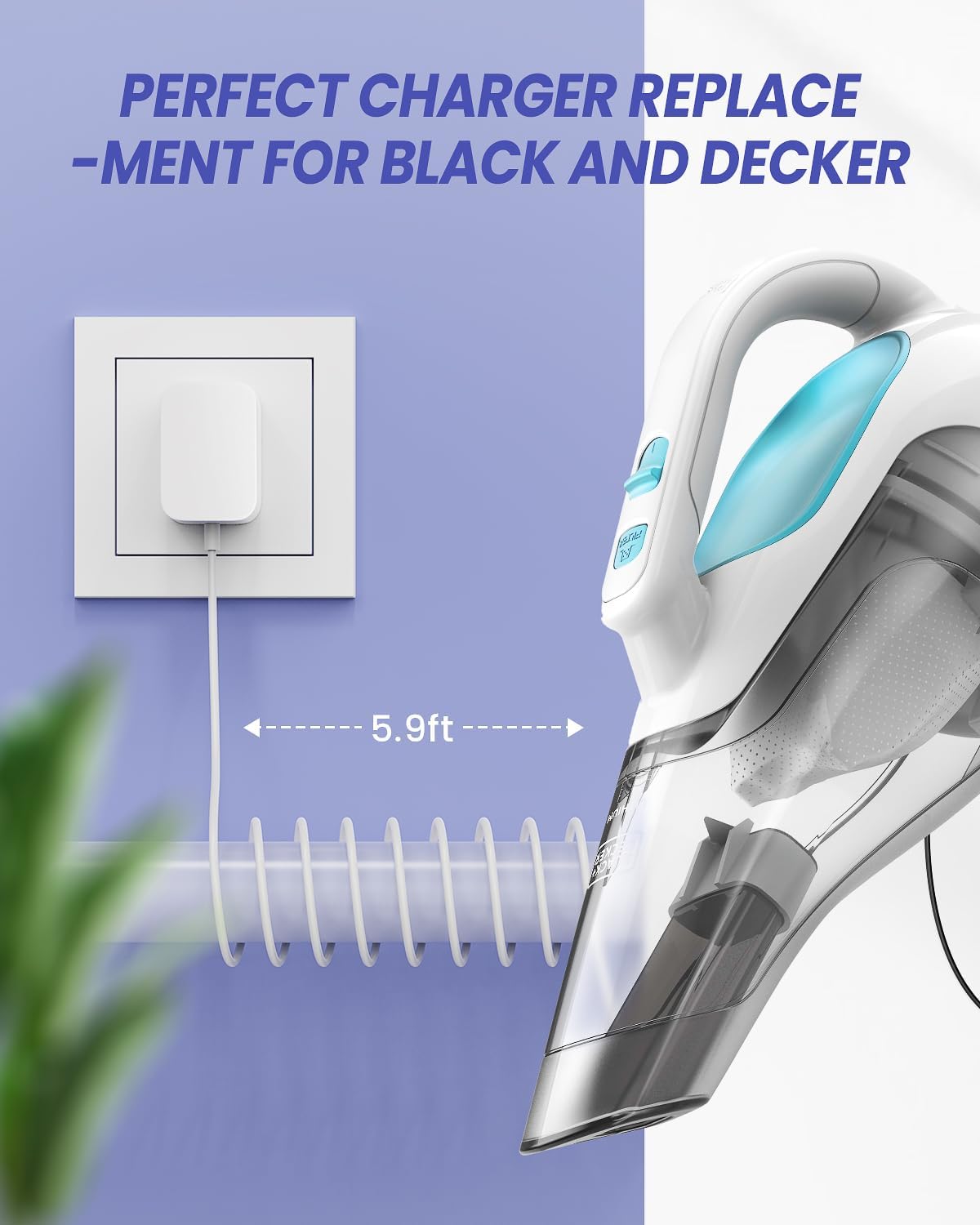 15V Charger for Black and Decker 90627870 Dustbuster Handheld Vacuum Power Adapter