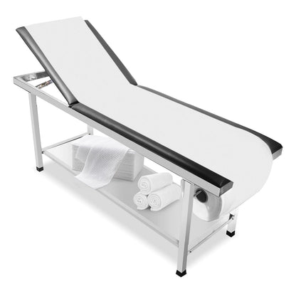 FAFAGLGL Adjustable Patient Treatment Table，Doctor Bed with Folding Legs is Stable and Durable，Folding Medical Exam Table Holds 500 lbs，for Clinical Examination 、Massage Table、Spa Beds、Beauty