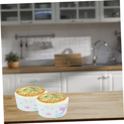 Baking Tool 100Pcs Cake Cups, Non-stick Home Cake Cup Baking Supply, DIY Muffin Cup Dessert Cup Bakeware
