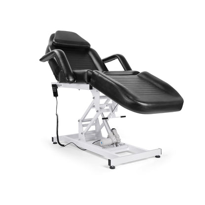 Beautymega Black Electric Beauty Bed Spa Styling Salon Beauty Chairs Massage Hydraulic Pump Cutting Chairs Reclining All Purpose Tattoo Equipment