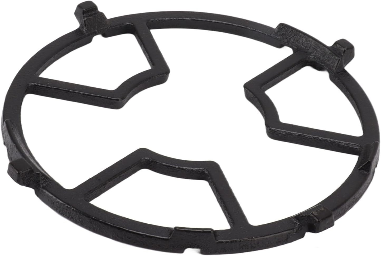 Cast Iron Wok, Non Slip Black Cast Iron Stove Rack for Frying Pans, Craft Pans, Carbon Steel Pans