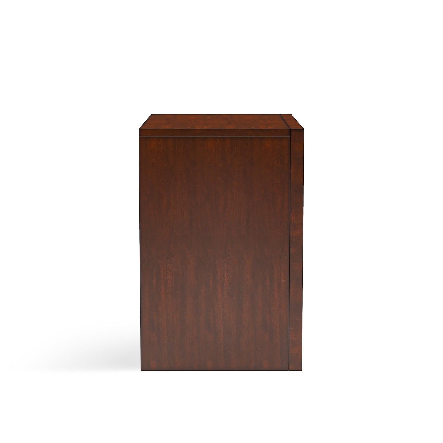 Furniture of America Darius Solid Wood Nightstand with 3 Drawers and Oval Nickel Pulls, Large Bedside Table, Wooden Night Stand for Bedroom, Guest Room, Dorm, Dark Cherry