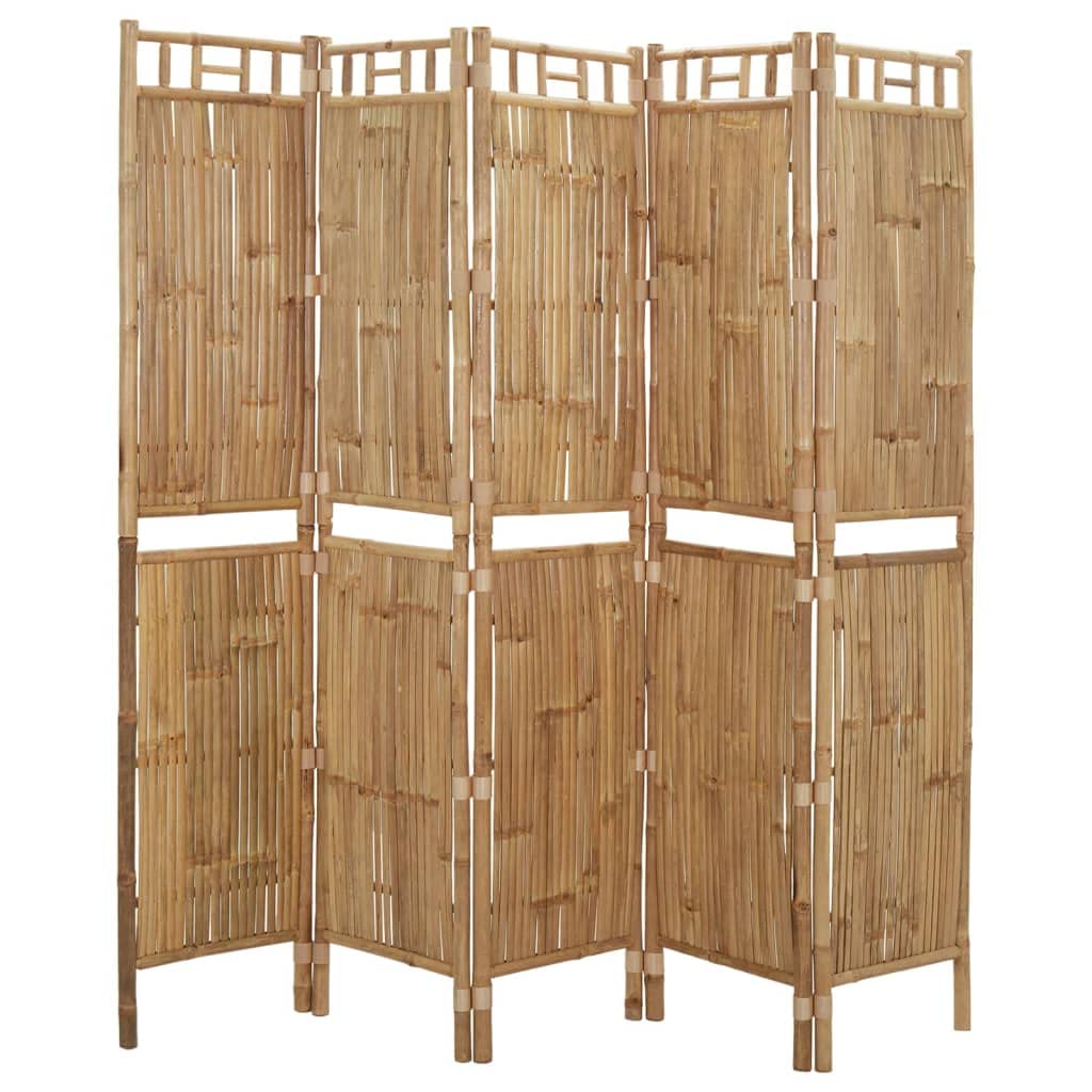 3 Panel Bamboo Room Divider Screen 47.2x70.9 Inches for Indoor Outdoor Use as a Decorative Partition or Privacy Panel