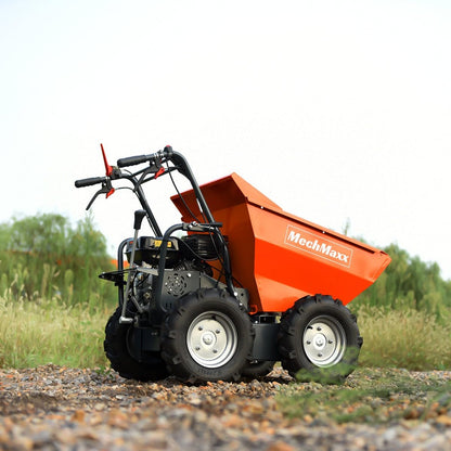 MechMaxx 660Lb Capacity 212cc 7HP Gas Powered Wheelbarrow Dumper Dump Cart,3F+1R Gearbox, T30