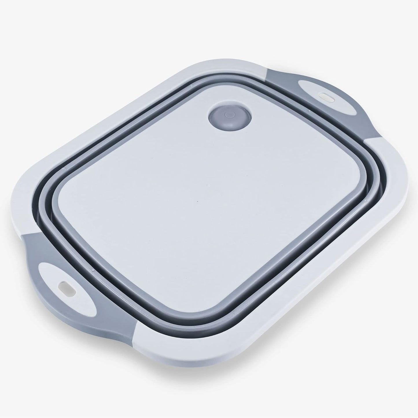 Cheer Collection Collapsible Cutting Board - Silicone Foldable Non-Slip Chopping Board with Drainage Hole