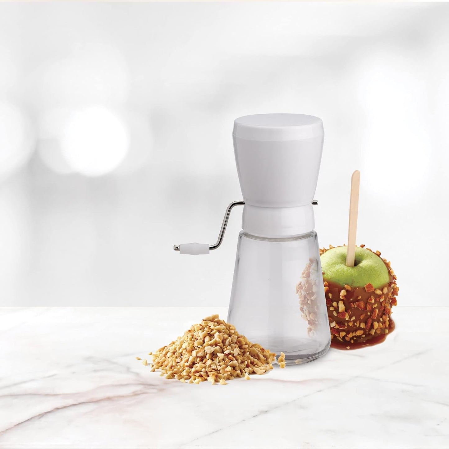 HIC Kitchen Manual Nut Chopper, BPA Free, 1.25-Cup Capacity