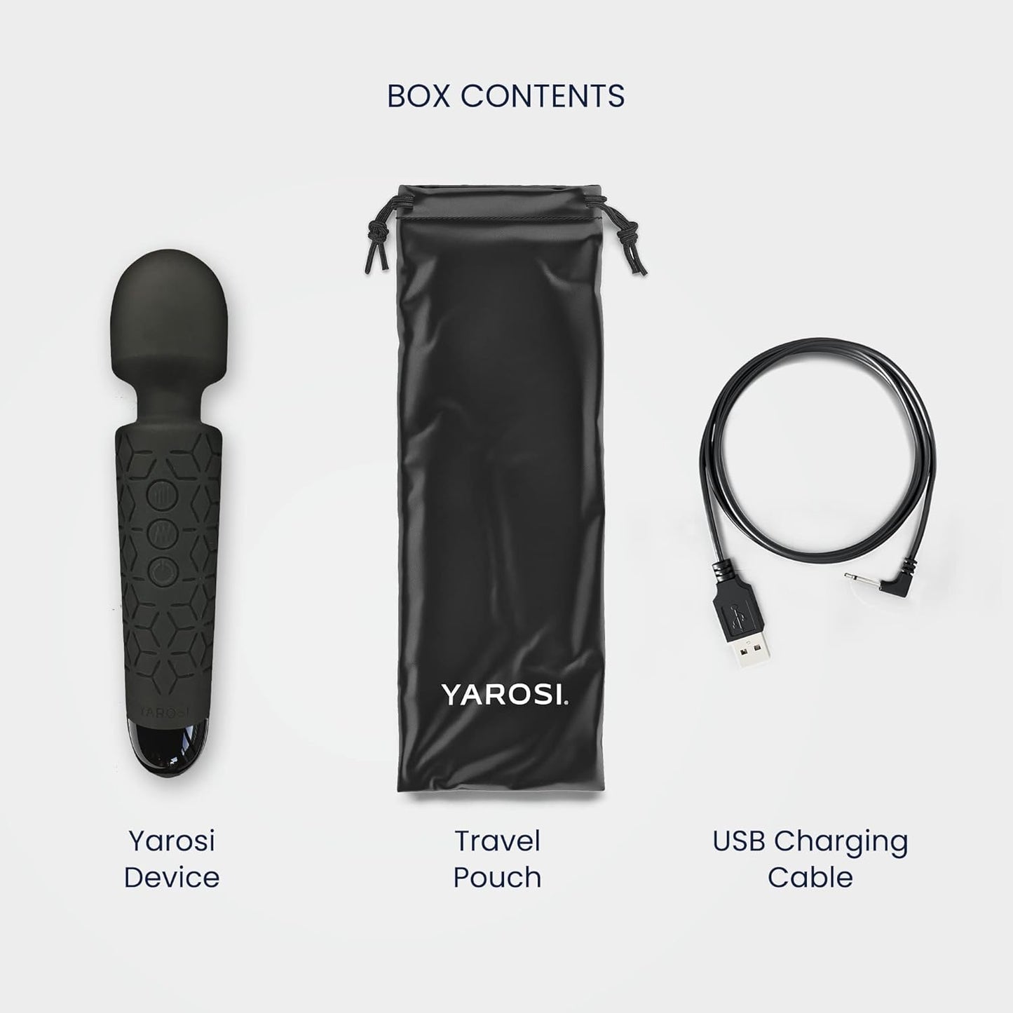 Yarosi Micro Personal Massage Wand Smallest Strongest Handheld Cordless Massager, Strong Powerful Compact Perfect For Travel, Magic Stress Away, All Body Back Legs Hand Pains Sports Recovery