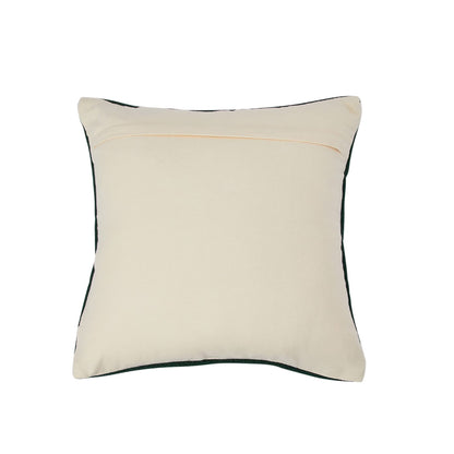 Creative Co-Op Swiss Cross Cotton Wool Throw Natural Pillow, std, Cream and Black