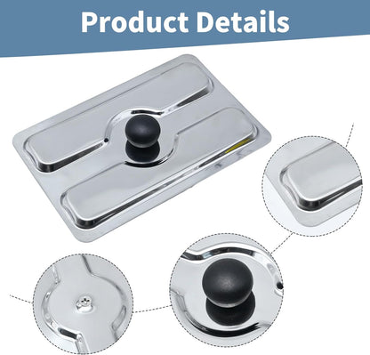 2pcs Toaster Dust Cover, Stainless Steel Top Cover, Electric Bread Maker Upper Cover for Bread Machine