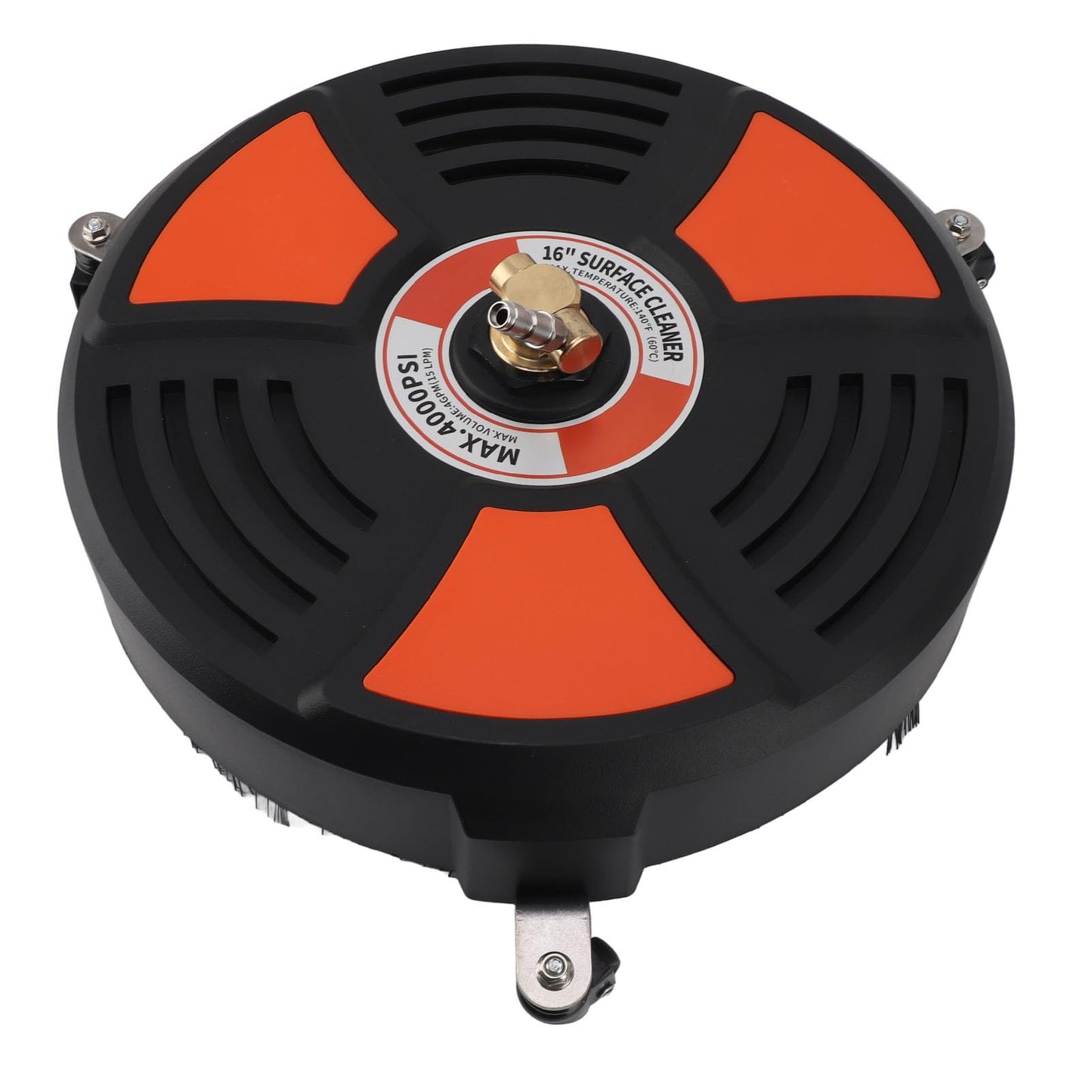 TRELVEX Pressure Washer Surface Cleaner, Universal 16 Inch Pressure Washer Attachment 4000PSI High Pressure Surface Cleaner with 1/4in Quick Connector for Floor Driveway Patio