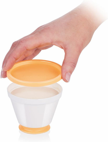 Tescoma 630591.00 Panna Cotta Mold, Set of 4 Cups with Lid