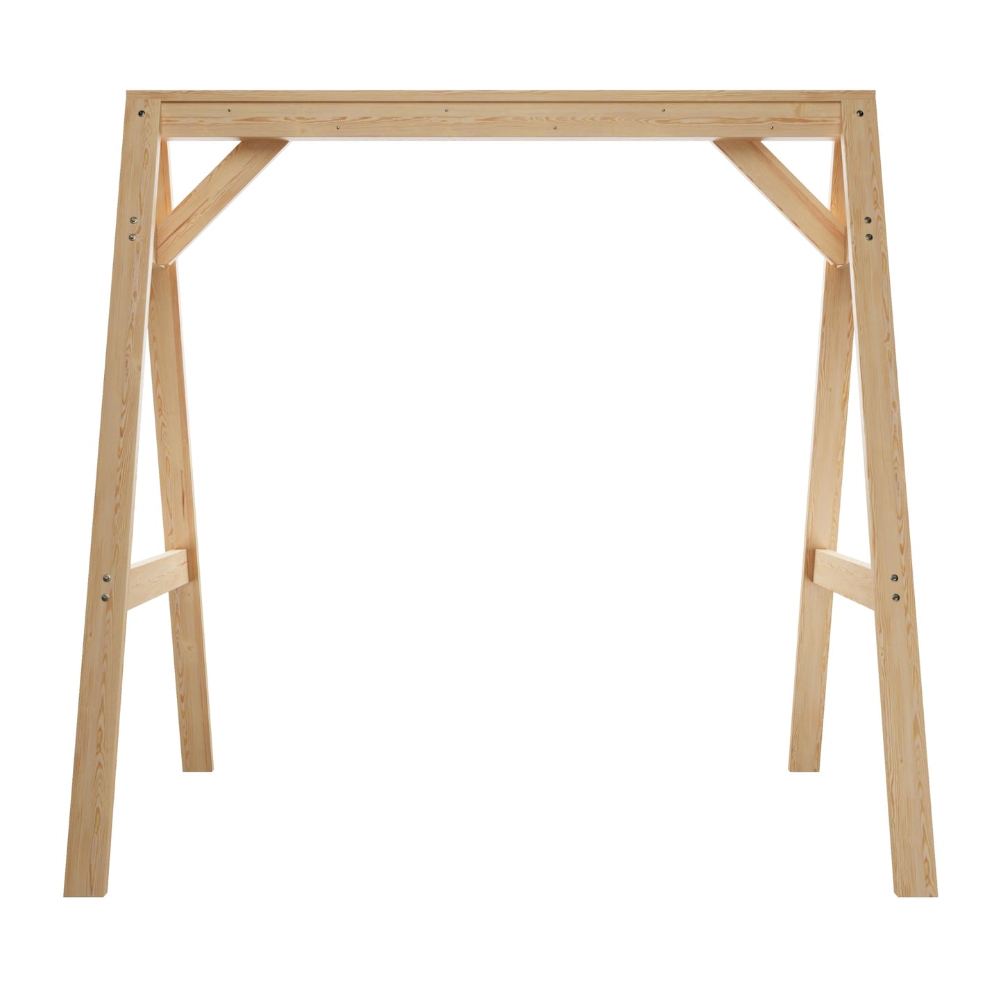 Amish Casual 4/5 Foot A-Frame Porch Swing Stand in Unfinished - Treated Wood Outdoor Stand for Swings, Made in The USA by Amish Craftsmen