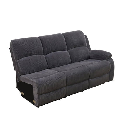 UOCFYK Reclining Sectional Sofa Set, L Shaped Recliner Couch with Cup Holder and Storage Console for Home Theater & Living Room, Dark Gray