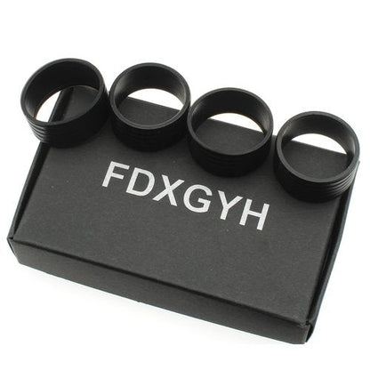 FDXGYH 4 PcsTennis Racquet Grips Tennis Racket Grip Band Rubber Ring with Non-Slip Badminton Tennis Absorbent Overgrip in Place, Black