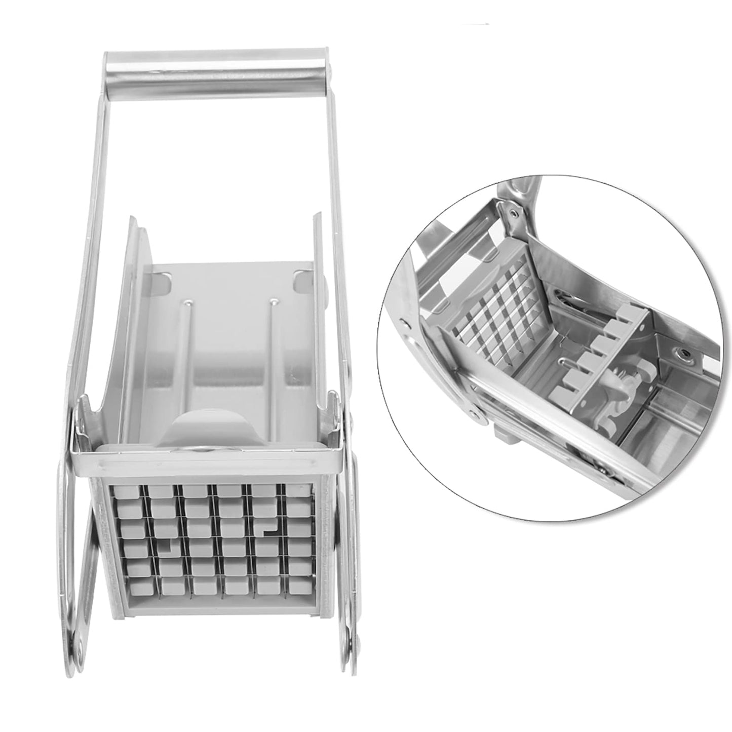 Ejoyous French Fry Cutter, Professional Stainless Steel Potato Slicer Chopper Set, French Fries Grater with 36 Hole and 64 Hole Cutter for Sweet Potato Carrot Cucumbers