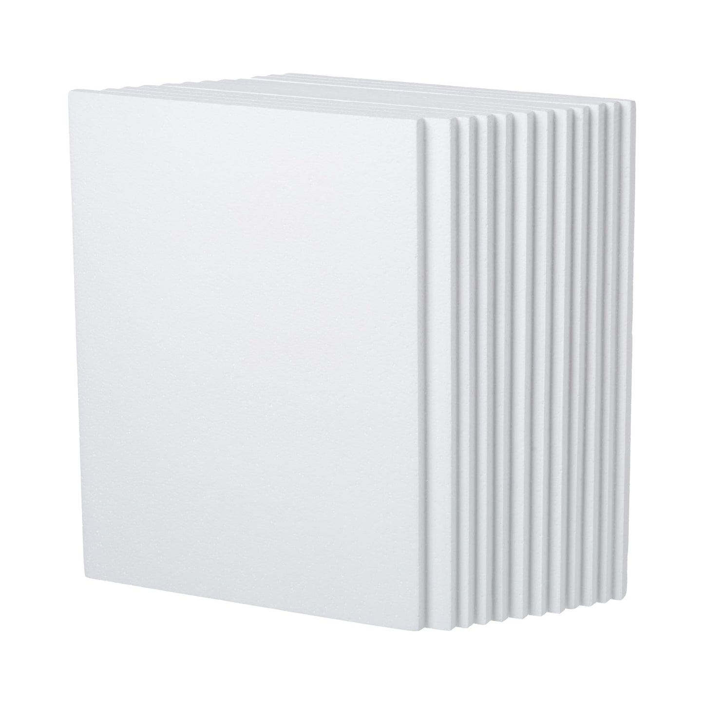 Crafare 12 Pack Craft Foam Blocks 16X12X0.5in EPS Polystyrene Boards Rectangle for Arts School Projects Sculptures Floral Arrangements Modeling and Centerpieces