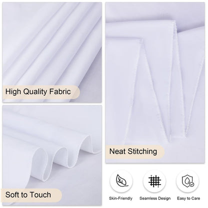 Mclisle 8 Pack White Round Tablecloth 120 Inch Table Cloths for Round Tables, Wrinkle Resistant Washable Decorative Polyester Table Cover for Wedding Party Dining Banquet