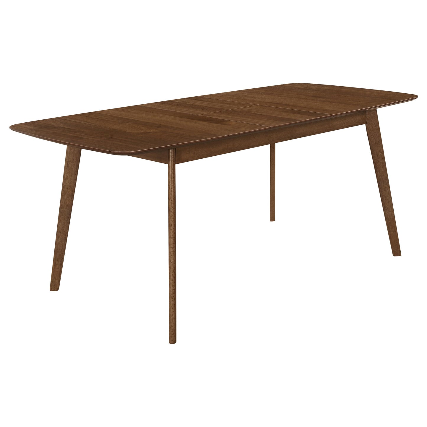 Coaster Home Furnishings - Redbridge - Wood - 5-Piece Mid-Century Modern Dining Set with 75-Inch Rectangular Expandable Table & Armless Tufted Chairs - Dining Room - Natural Walnut - 106591-S5K