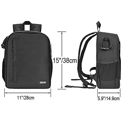 CADeN Camera Backpack Bag Professional for DSLR/SLR Mirrorless Camera Waterproof, Camera Case Compatible for Sony Canon Nikon