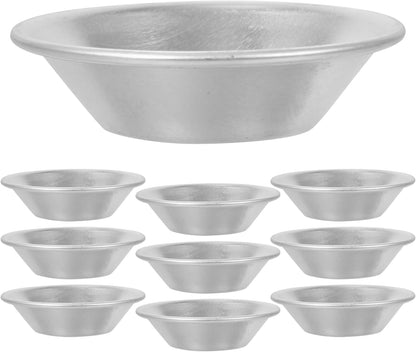 VICASKY 10pcs Mini Tart Tin, Chinese Egg Tart Portuguese Egg Tart Mini Dessert Molds, Non-Stick Egg Tart Pan
