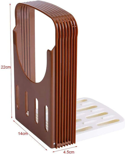 Kitchen Toast Slicer, Folding Bread Cutter Sandwich Maker with 4 Thickness for Homemade Bread