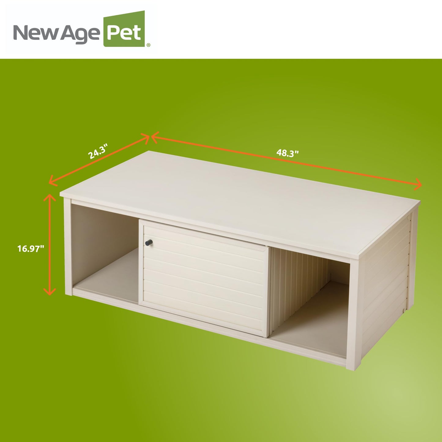 New Age Pet Lo‑Boy Versa Stand for Reptile Terrariums, Low-Profile ECOFLEX Cabinet for Stacked Large, 48" Mojave Reptile Habitats, Maple