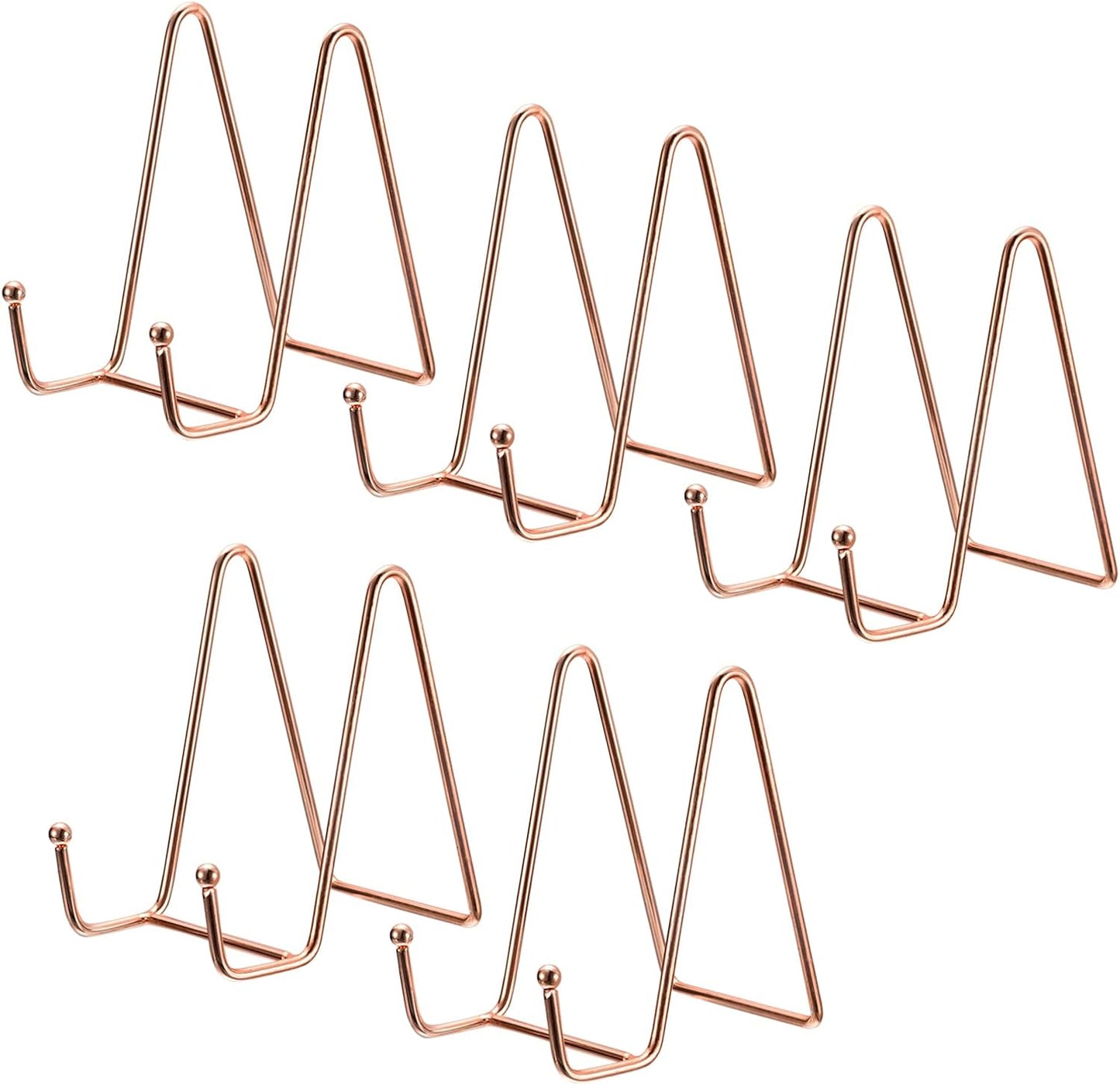 uxcell Plate Stand for Display, 5Pcs 4.3 Inch Iron Easel Holder for Decorative Plates and Photos
