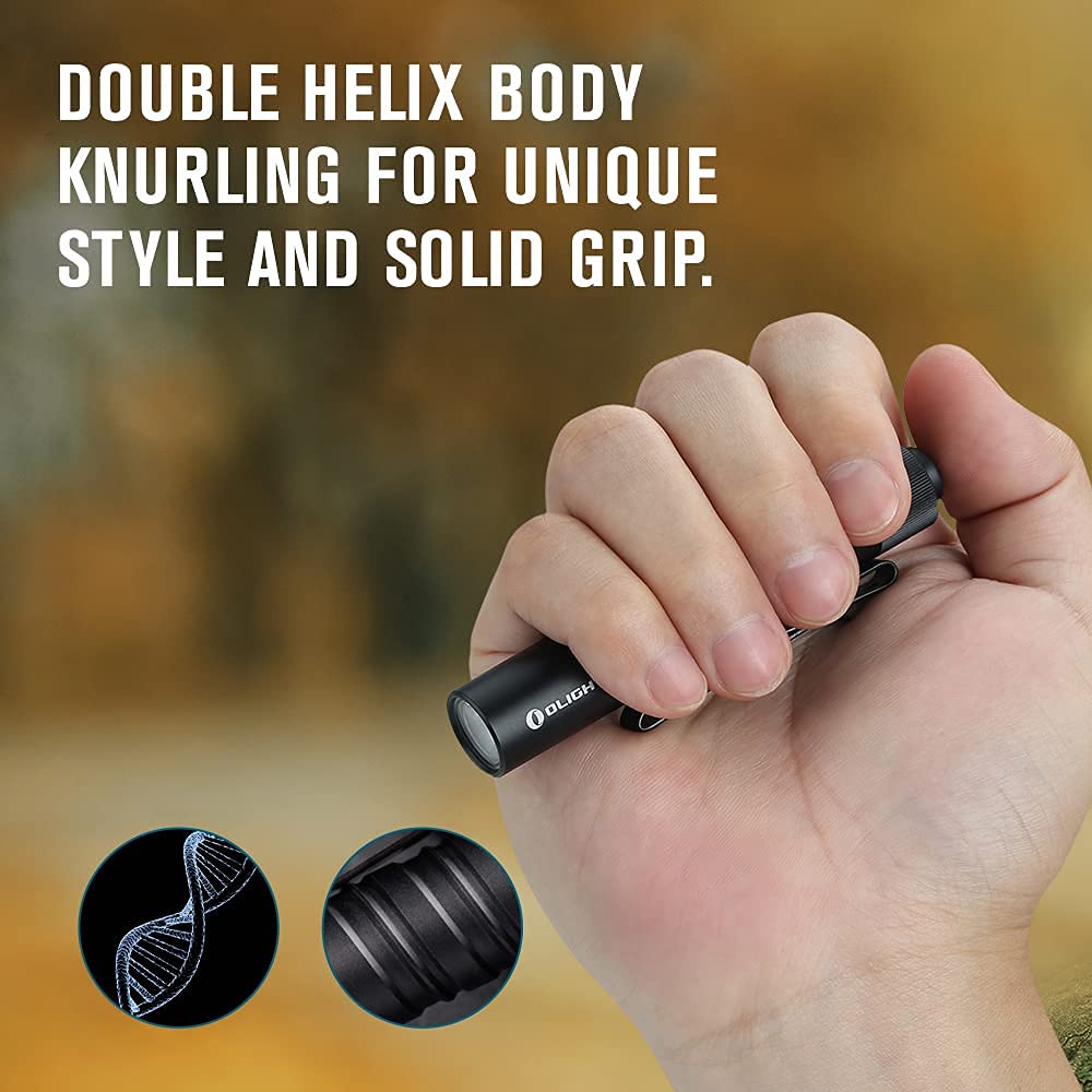 OLIGHT I3T EOS 180 Lumens Dual-Output Slim EDC Flashlight for Camping and Hiking and Warrior X 4 Rechargeable Tactical Flashlight 2,600 High Lumens with 630 Meters Long Range Thrower