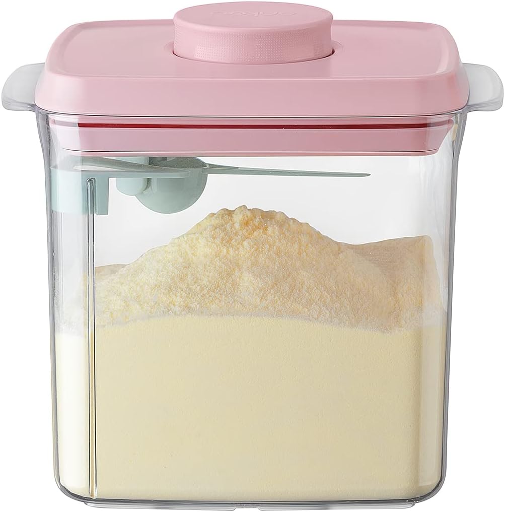 1700ml 730g Ankou Formula Container - Airtight Formula Dispenser One Button Handy Milk Powder Container BPA-Free
