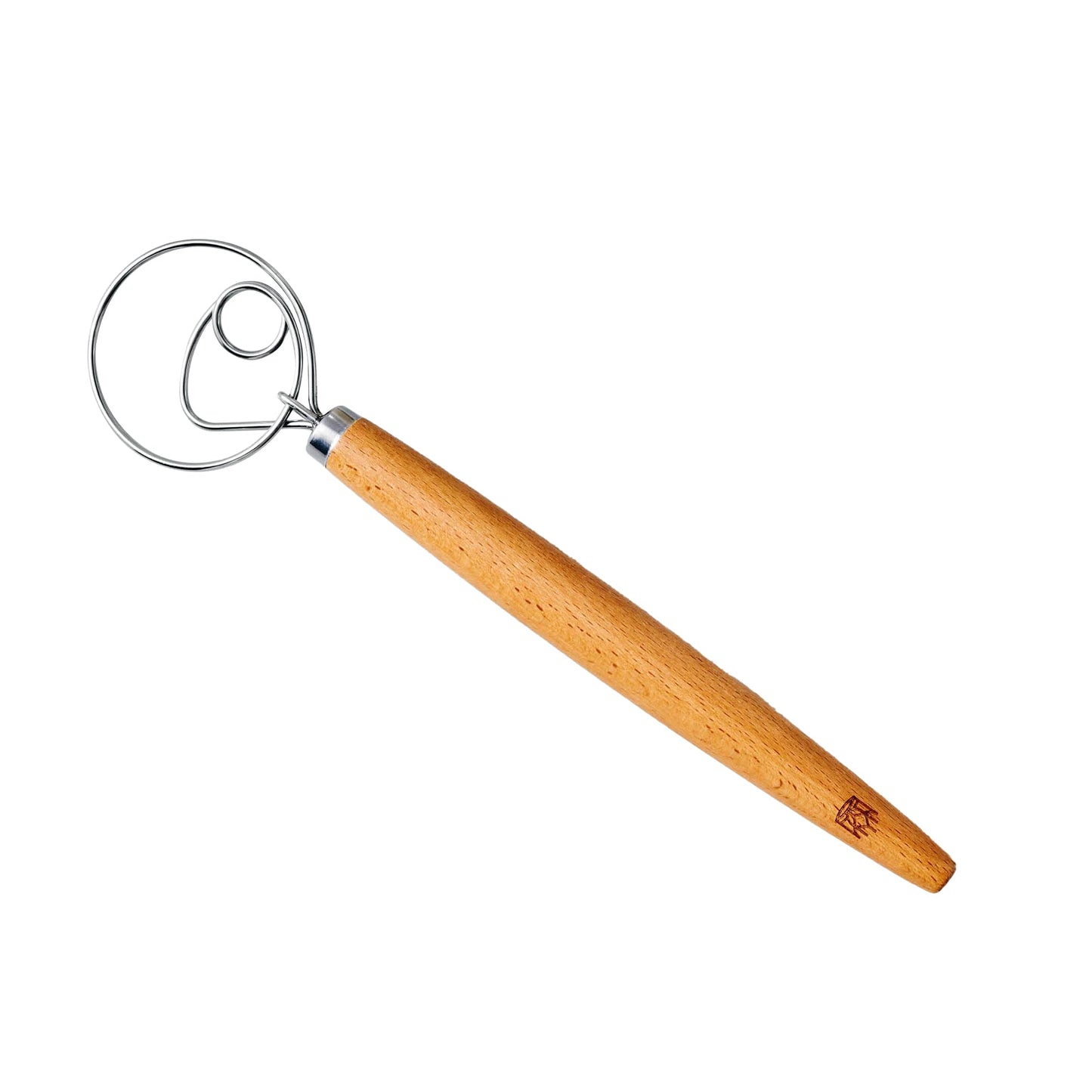 King Arthur Baking Company Baker’s Dough Whisk, Single-Loop, 18/8 Stainless Steel, For Mixing Bread, Sourdough, Pizza, And Cookie Dough