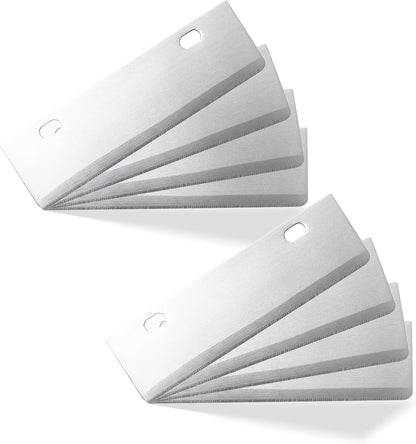 Hyparade 8-Pack Grill Scraper Blades Replacement - Stainless Steel Blades for Griddle & BBQ, Outdoor BBQ Tools & Accessories Blades Included