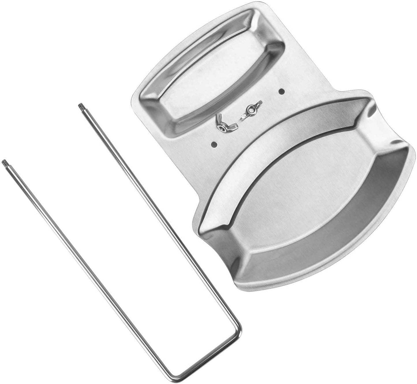 Lid and Spoon Rest Shelf,304 Stainless Steel Pan Pot Cover Lid Rack Stand Organizer,ZYLONE Pan Lid Organizer Storage Soup Spoon Rests Utensils Kitchen Tool