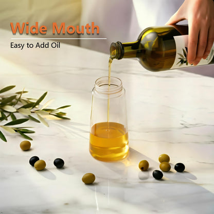 16oz/470ml 2 1 Aovdy Glass Olive Oil Sprayer for Cooking - in Olive Oil Dispenser Bottle Spray and Pour for Kitchen