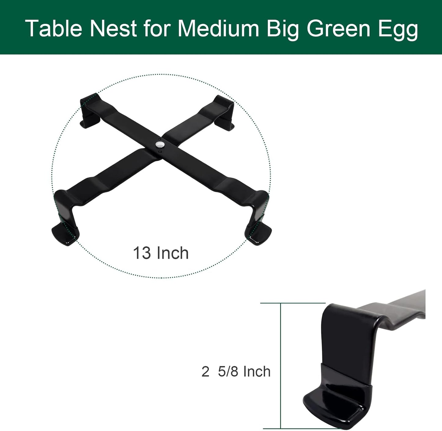 Medium Big Green Egg Grill Stand Table Nest - Enhanced Stability & Durability