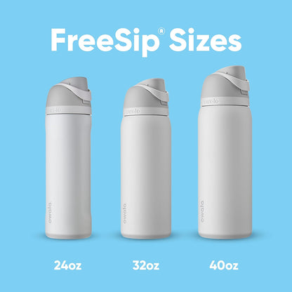 Owala FreeSip Insulated Stainless Steel Water Bottle - BPA-Free, 40 Oz, Camo Cool Design for Travel