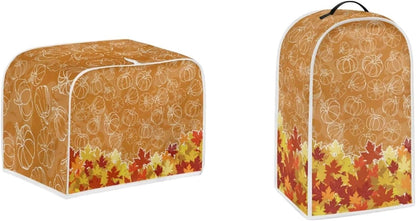 Maple Leaf 2 Slice Toaster Covers, Small Kitchen Appliance Dustproof Blender Cover, Thanksgiving Decor