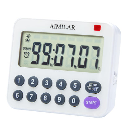 AIMILAR Magnetic Digital Kitchen Timer with Direct Numerical Keypad, Loud Alarm - 99Hr Countdown Count Up Timer for Cooking Baking Classroom, Batteries Included