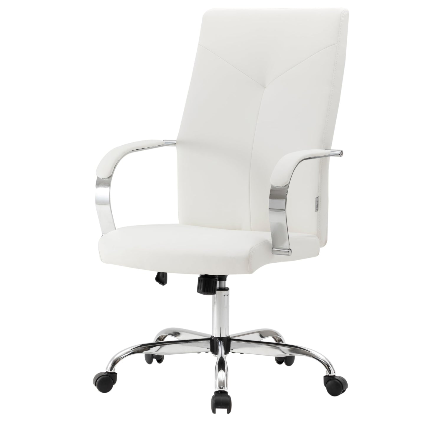 LeisureMod Sonora Modern Conference High Back Leather Ergonomic Executive Office Chair with Adjustable Height & Swivel for Home and Office Room