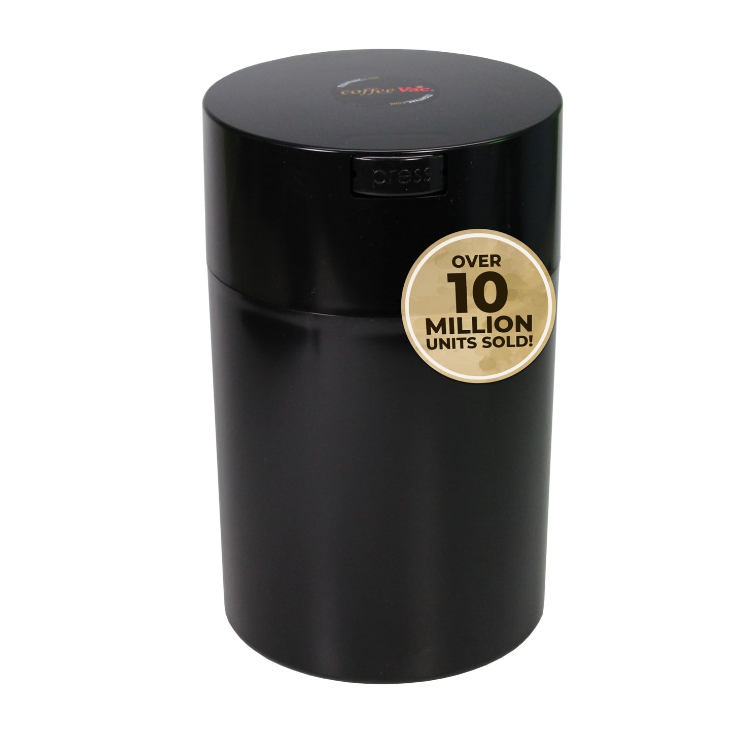 Coffeevac 1LB – Patented Airtight Container | Multi-use Vacuum Container Works as Smell Proof Containers for Ground Coffee and Coffee Bean Containers. White Floral