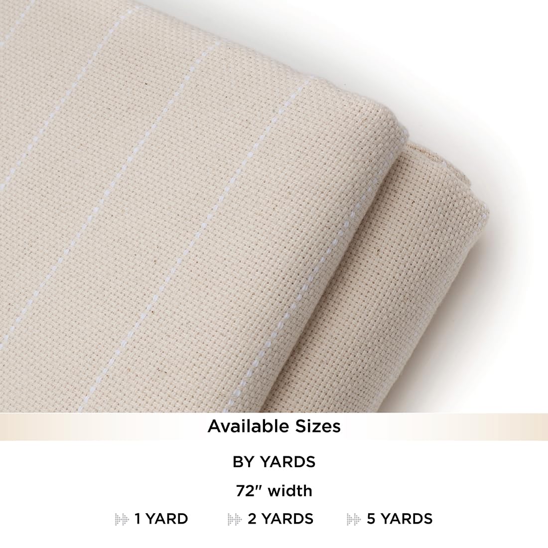 The Oxford Company Monk's Cloth | Punch Needle Fabric- Foundation Cloth Suited for Punch Needle Rug Hooking (1 Yard (72" Width))