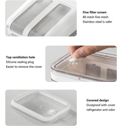 Yogurt Strainer——「0.9QT/0.23GAL Filter」 &「1.9QT/0.475GAL Total」, Yogurt Strainer Greek Yogurt Strainer Yogurt Press, BPA-Free PP Strainer for Whey Separation（Filter0.9QT/0.23GAL）