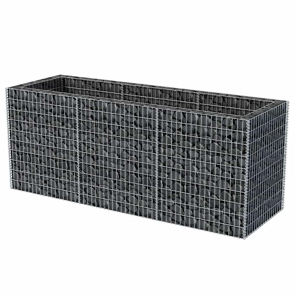 hliofuir Galvanized Steel Large Raised Garden Bed 106.3"x106.3"x39.4", Silver Rectangular Planter Box for Outdoor Vegetables, Flowers & Herbs