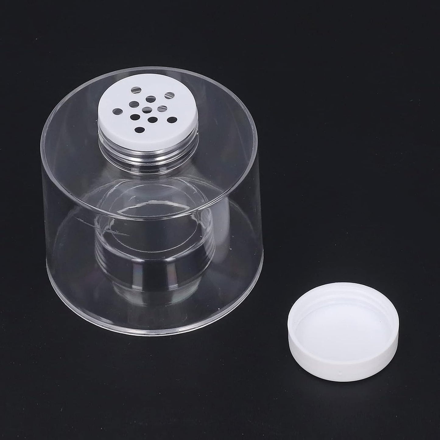6 Pcs Stackable Spice Pot, Transparent Seasoning Bottles, Space Saving Storage Solution for Kitchen, BPA Free