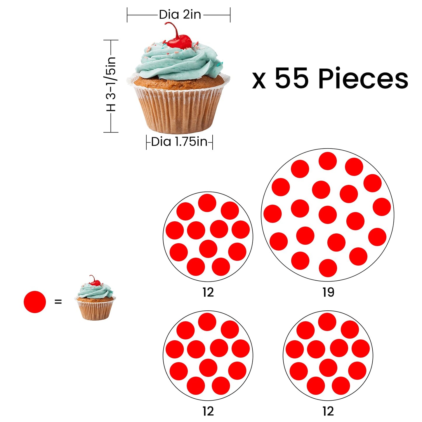 ELITEROO 4 Tier Round Cupcake Tower Stand for 50 Cupcakes, 360° Rotating Wood Cake Stand with Tiered Trays, Farmhouse Cookie Stand for Dessert Table Display for Wedding Birthday Baby Shower Tea Party