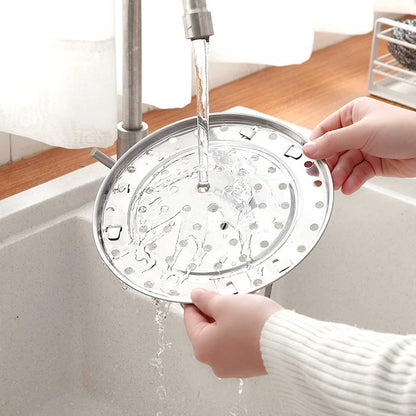 5 Pack Stainless Steel Cooking Steamer Rack with Detachable Legs for Baking Cooking, Steaming (7" 8" 8.8" 9.5" 10.2'')