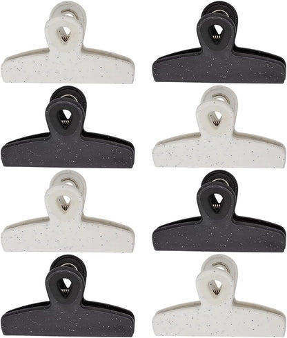 COOK WITH COLOR Set of Eight Large Heavy Duty Bag Clips, 5" Chip Bag Clips for Food Storage with Air Tight Seal